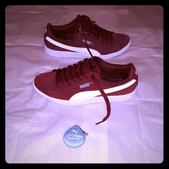 puma suede womens burgundy